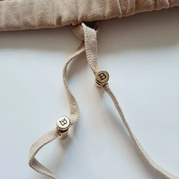 NEW BALMAIN Cargo Sweatpants Tan Sand Color Size S